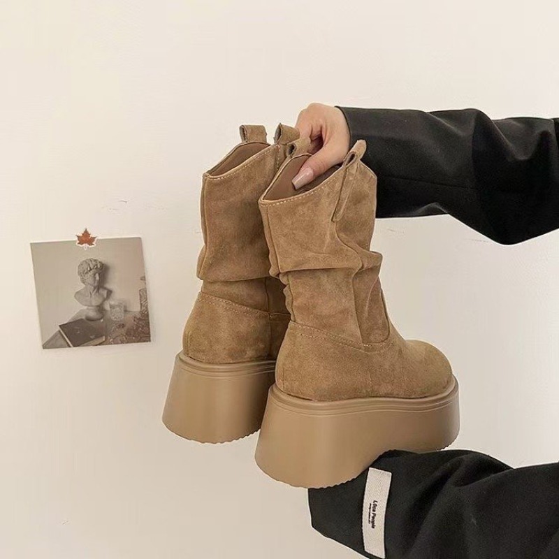 Botas de cano médio estilo wes - Embroidery Garments avaliação e preço