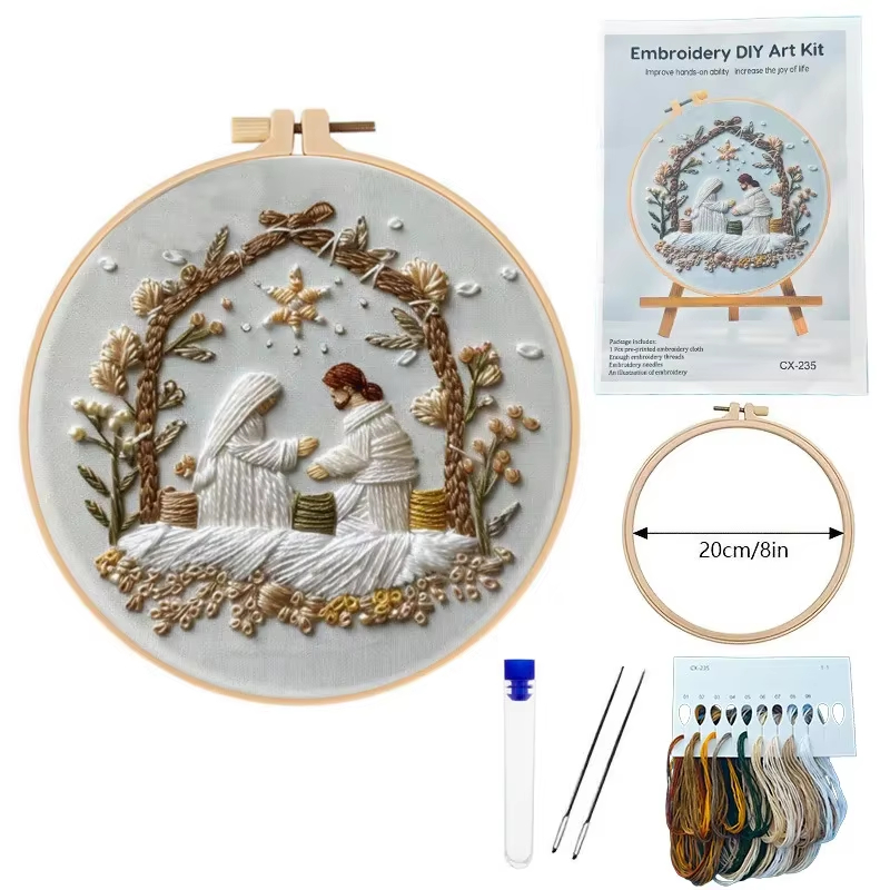 Kit de bordado de natal de nas - Embroidery Online avaliação e preço