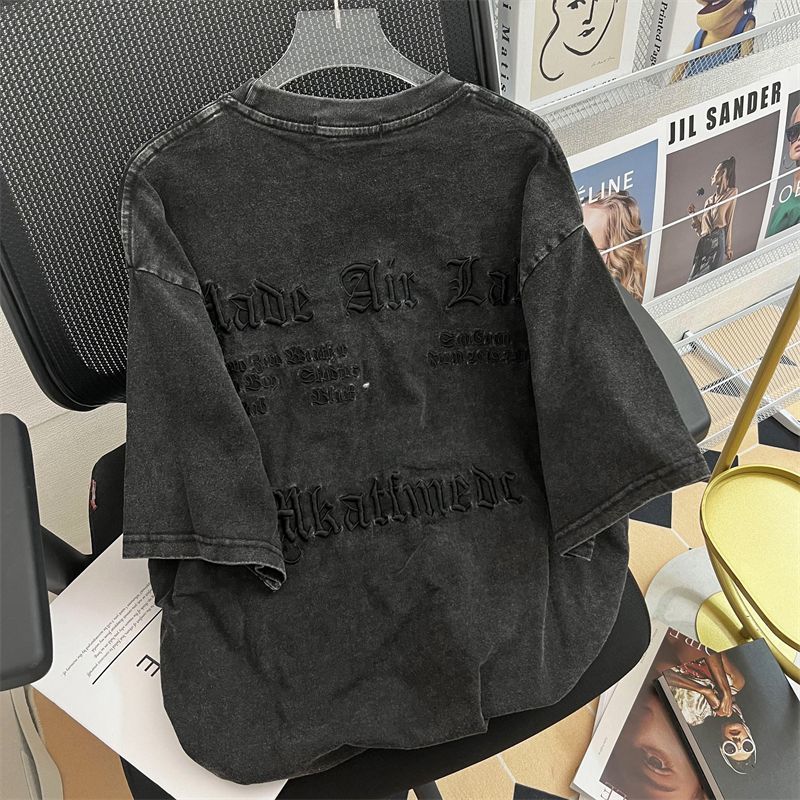 Camiseta clássica bordada com  - Embroidery Cotton Shirt avaliação e preço
